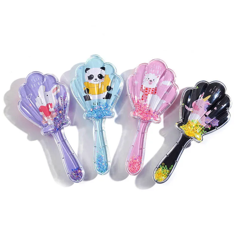 1PC Cartoon Cute Air Bag Comb Shell Hairbrush Salon Hairdressing Straight Curly Hair Comb Women Hair Comb  Anti-Static Children