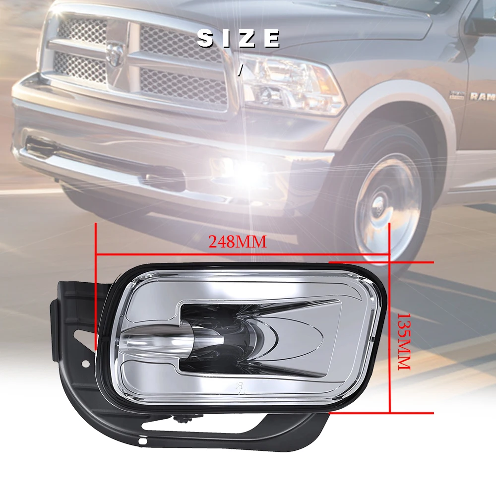 LED Fog Light with DRL for Dodge Ram 1500 2009-2012 Ram 2500 2010-2014 Ram 3500 2010-2012