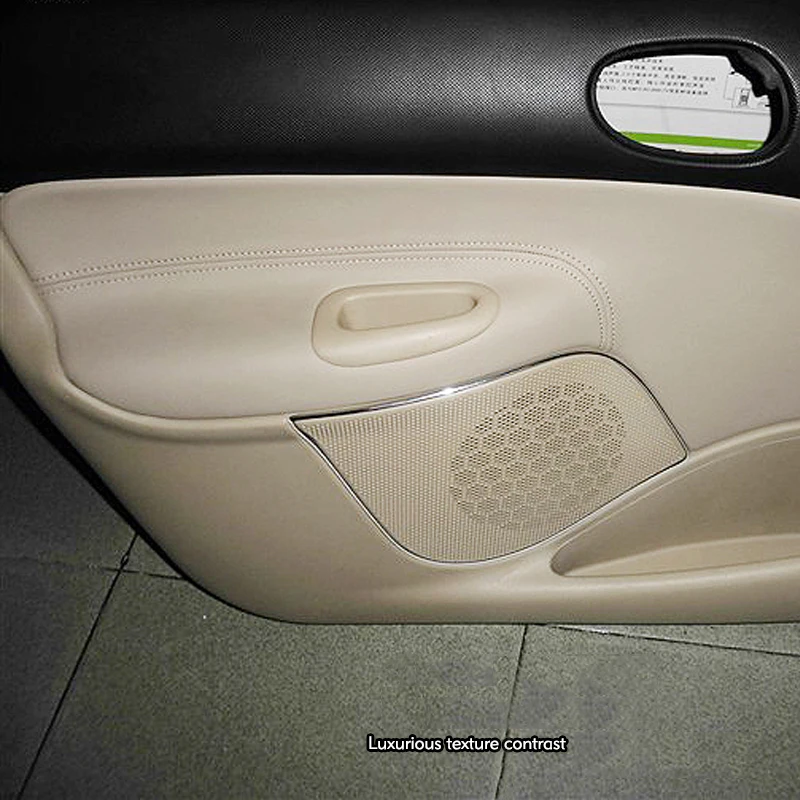 4PCS Microfibre Leather Interior Door Panel Armrest Cover For Peugeot 206 Citroen C2