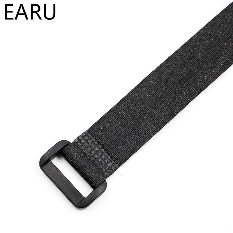 10Pcs 8นิ้ว Self Adhesive Reusable Nylon Fastener Hook และห่วงสายผูก PC TV Organizer ความยาว20ซม.2ซม.กว้าง