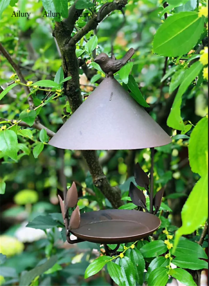 

Декоративная подвеска-кормушка для птиц в виде старинного железного домика, украшение для сада и улицы, высококачественное изделие ручной работы