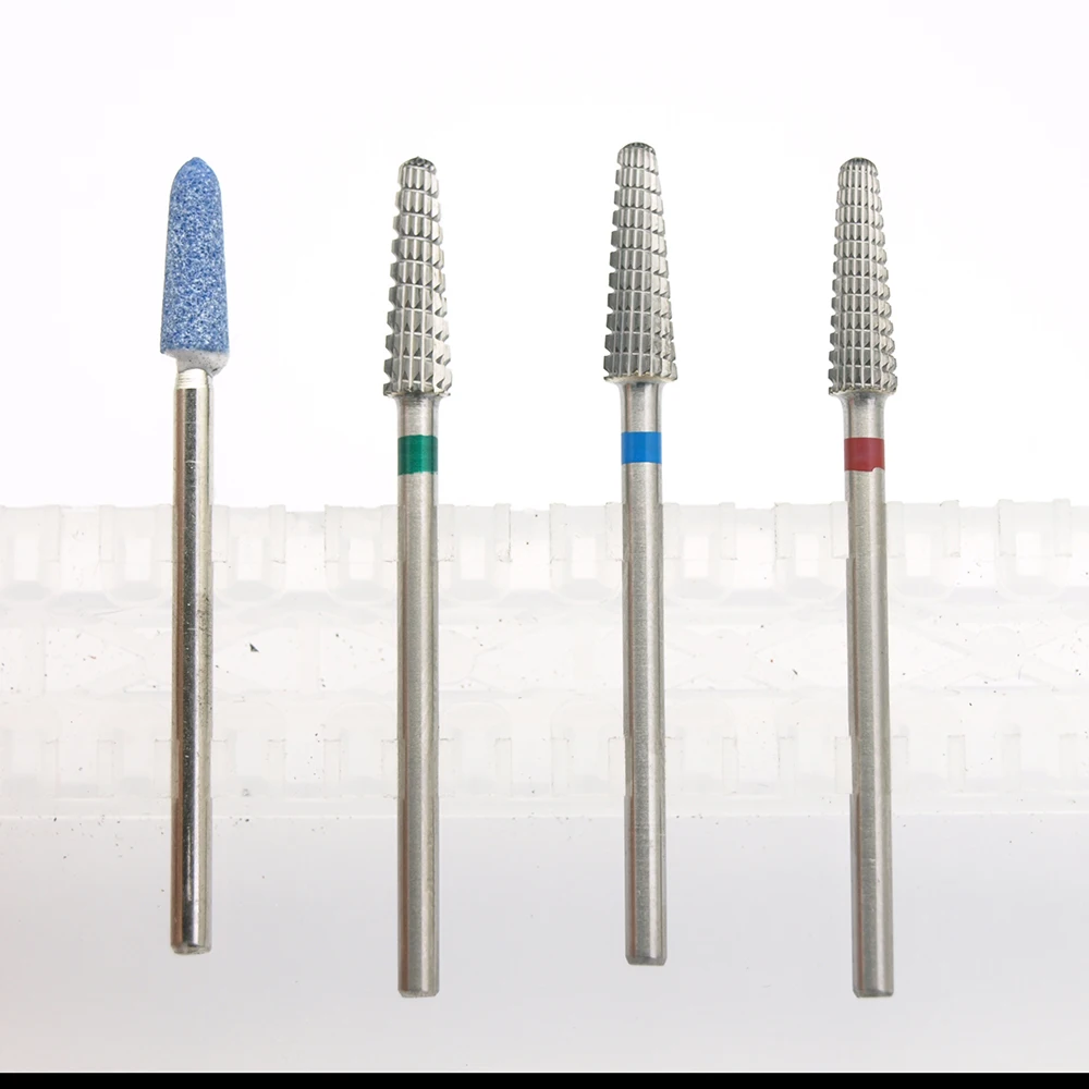 New! 1pcs 2Ways Carbide Nail Drill Bit Electric Manicure Drills Milling Cutter Burr Apparatus Nail Files Bits Pedicure Tools