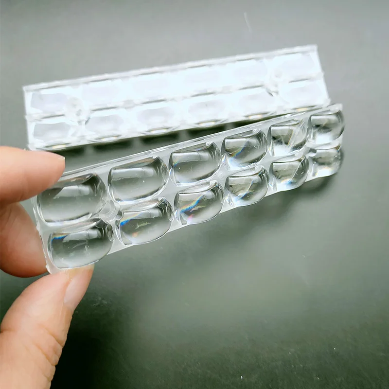 Wysokiej jakości 2*6 116*25MM Plastikowa soczewka LED w kształcie LINE