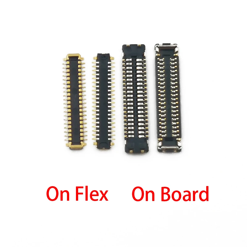 2Pcs LCD Display FPC Connector For Xiaomi Note 10 Lite/CC9 Pro/Note10Lite Screen Plug On Motherboard 40pin