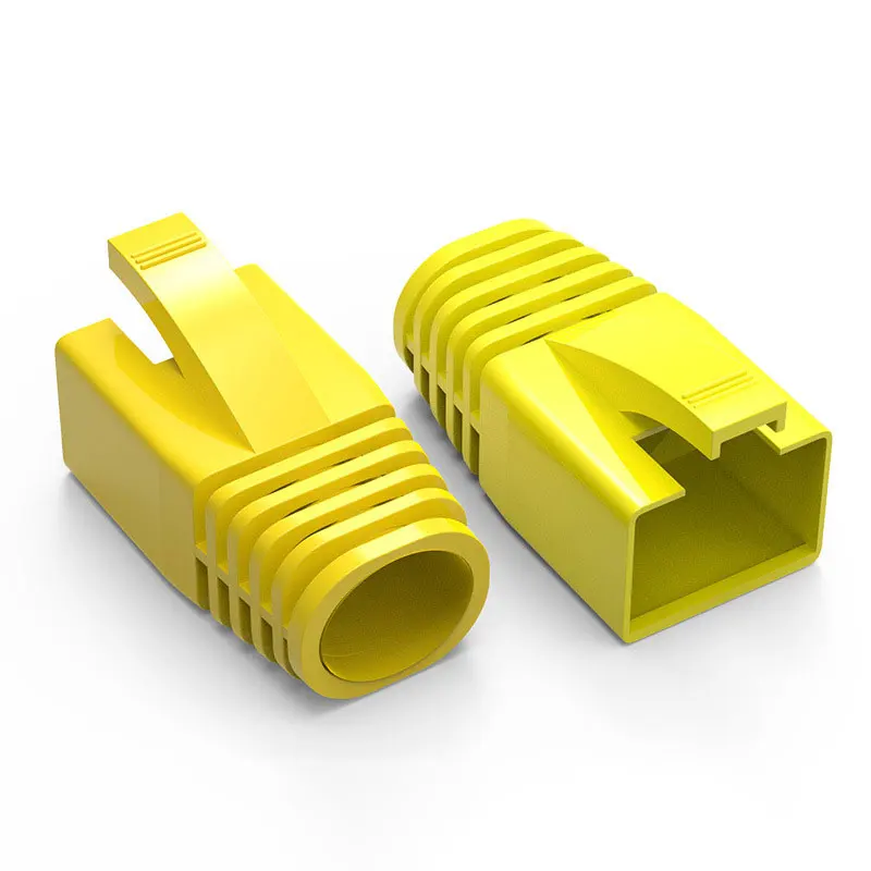 ZoeRax 50 Stück RJ45 Ethernet-Netzwerkkabel-Zugentlastungshülsen, Kabelstecker-Abdeckungen für CAT8, CAT7, CAT6A (Außendurchmesser: 7,0 mm ~ 8,5 mm) – Detail 8