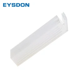 EYSDON 4PCS Empty Plastic Rectangle Microscope Slide Glass Holder Storage Box for 5 Slides Laboratory Supplies