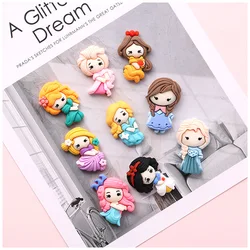 9/18pcs Sweet Princess Resin Cabochon Earring Charms Cute Cartoon DIY Pendant Flatback  Homemade Girl Friendship Gift