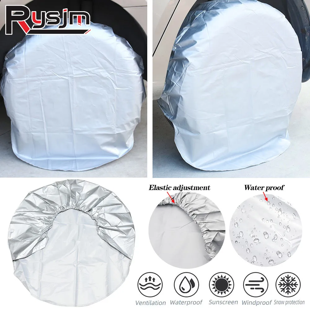 4/3/2/1Pcs 32inch Wheel Tire Covers Case Car Tires Storage Bag Vehicle Wheel Protector for RV Truck SUV Car Camper car styling