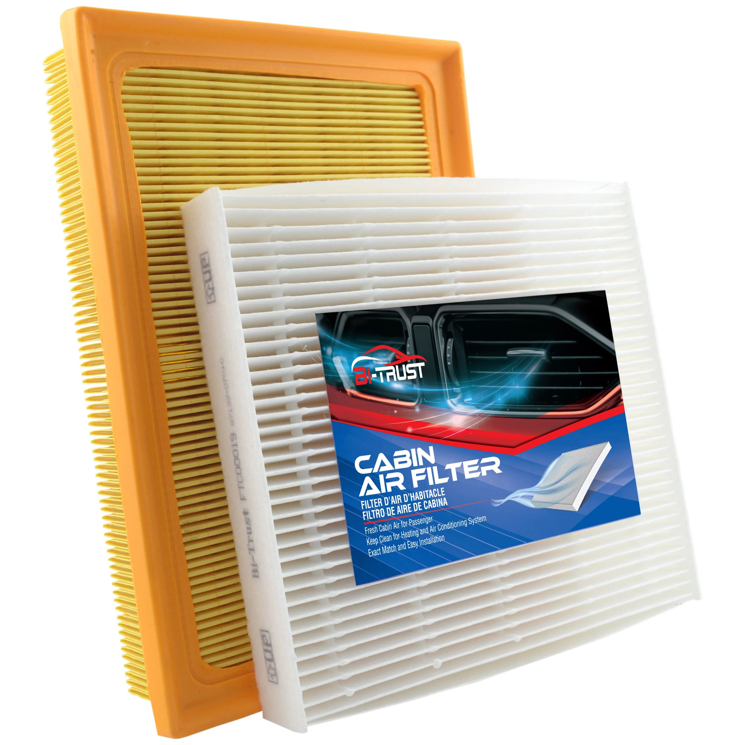 

Bi-Trust Engine & Cabin Air Filter for Toyota Highlander 3.5L CA12378,17801-0P090,CF10285,87139-07010
