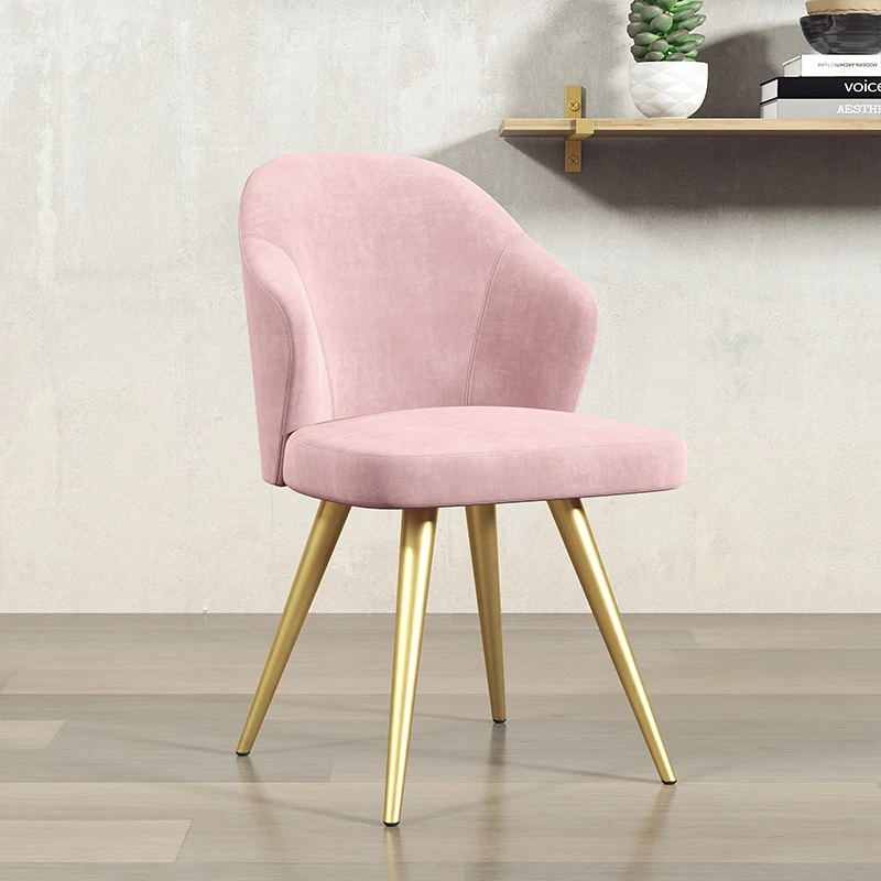 

Nordic Style Restaurant Chairs Backrest Leisure Chair Dining Chair Modern Minimalist Home Creative Ins Light Luxury Makeup Chair