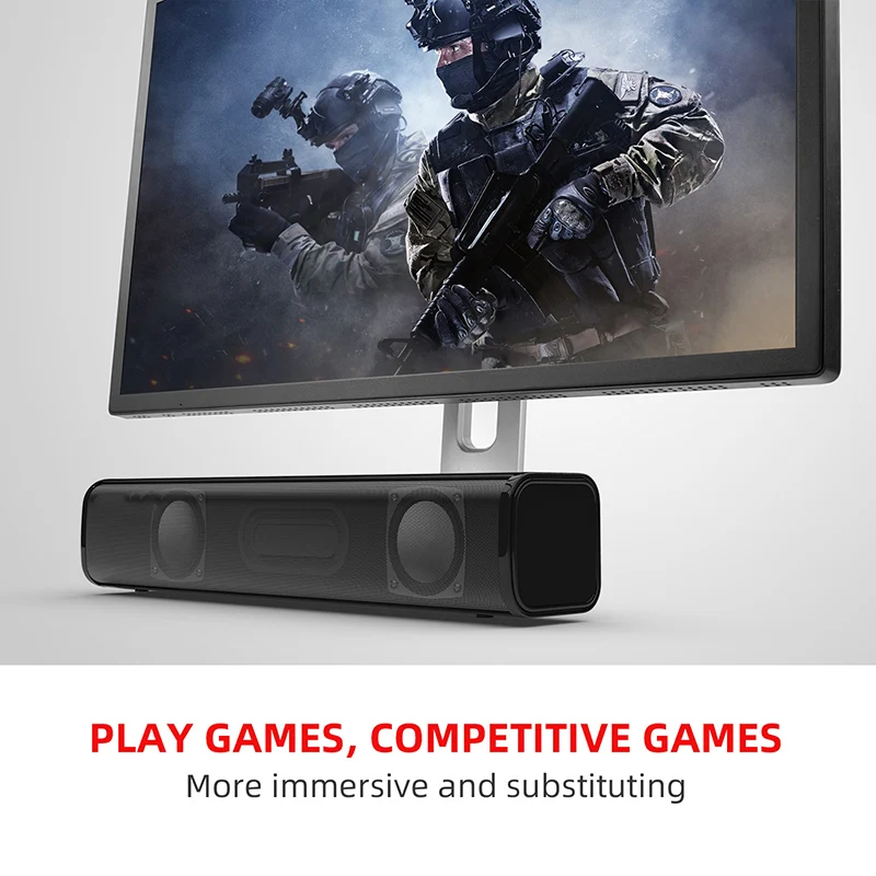 40W Wireless Outdoor Portable Bluetooth Speaker Super Bass Home Theater Subwoofer Soundbar Audio Column Music Center TF card USB