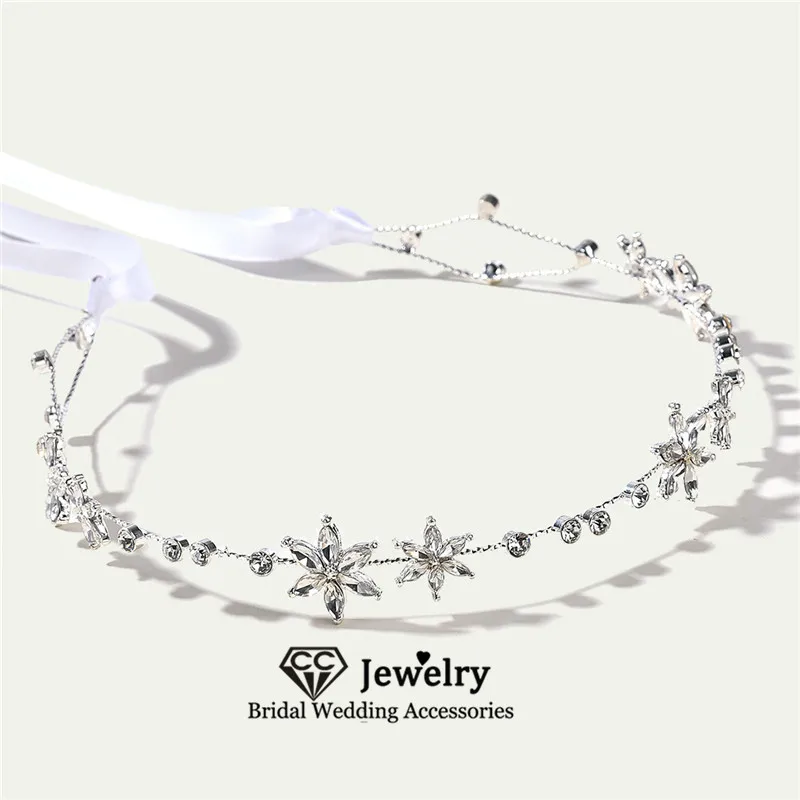 

CC Headbands for Women Wedding Accessories Engagement Hair Ornaments Bridesmaids Hairwear Crystal Headdress Romantic Crowns M167