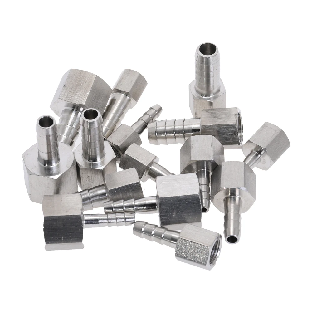 

Stainless Steel 304 BSP Female Thread Pipe Fitting X Barb Hose Tail Reducer Pagoda Joint Coupling Connector