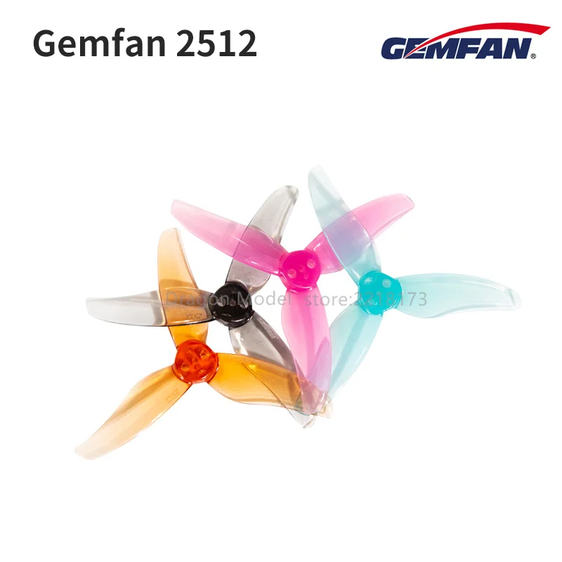 Gemfan 2512 2.5Inch 3-Blade Light Smooth Durable Propeller 1.5mm for 1103 1104 RC FPV Racing Freestyle Toothpick Drone