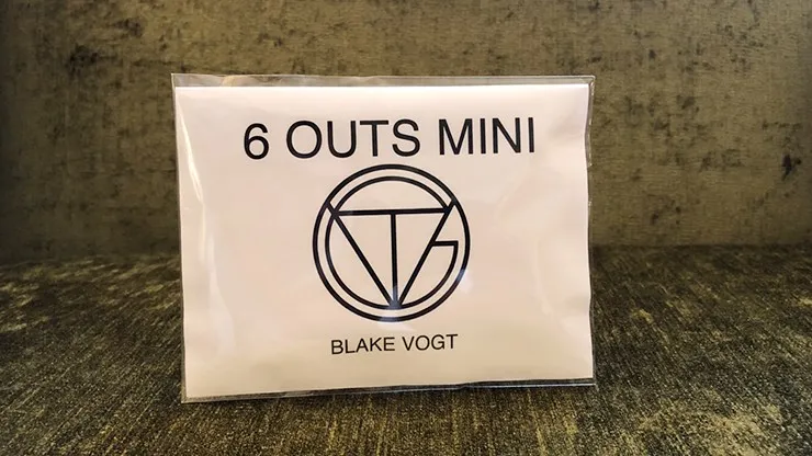 Six Outs Mini by Blake Vogt (Gimmicks and Online Instructions) Magic Tricks Mentalism Illusions Close up Magie Prediction Props