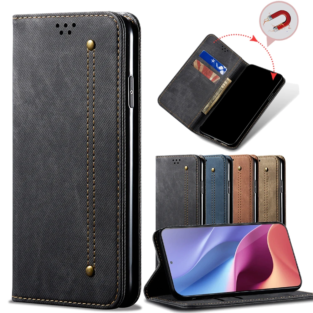 

Business Retro Folding Flip Leather Case For Xiaomi POCO F3 F2 X3 Pro NFC Card Slot Stand Magnetic Phone Cover For POCO X3 GT