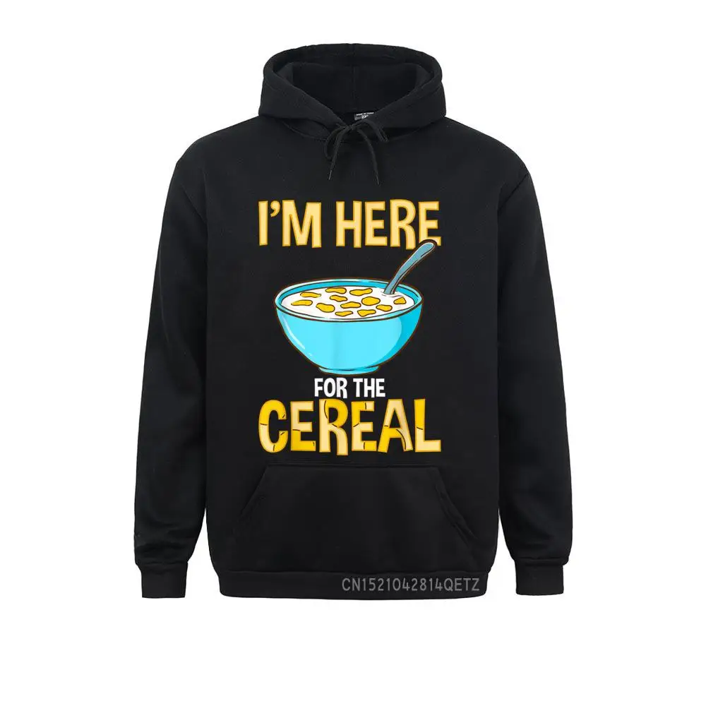 Cereal Bowl Foodie Funny Gift Chic Normal Sweatshirts For Men Labor Day Hoodies Funny Sportswears Long Sleeve Funny