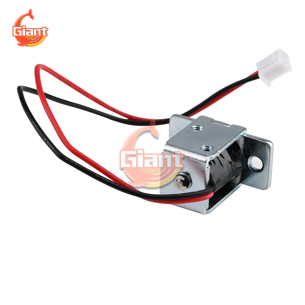 DC 12V Mini Cant Or Long Upper Cover Electromagnetic Lock Electric Bolt Small Electric Control Cabinet Door Drawer Switch Lock
