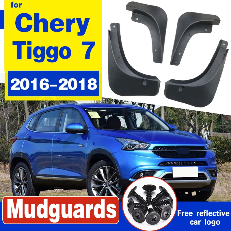 

Mudguard For TIGGO7 7 CHERY 2016 17 2018 Fender mud flaps Car styling Set soft Plastic Splash Guards Accessories special fender