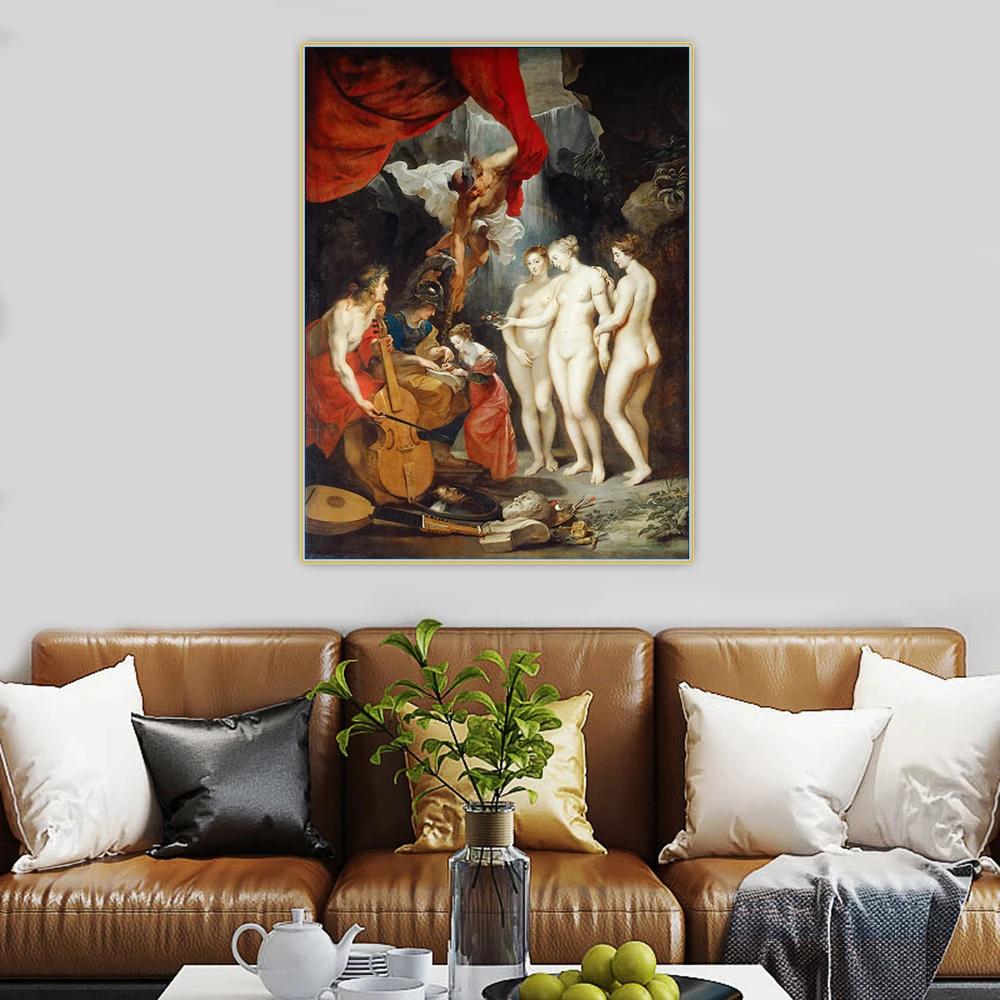 Citon Peter Paul Rubens《Education of the Princess》Canvas Oil Painting Art Poster Picture Wall Background Decor Home Decoration