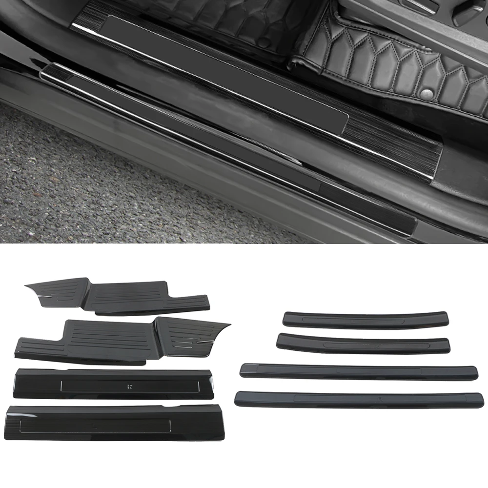 

Car Accessories For Ford Explorer U625 2020-2024 Steel Car Door Sill Scuff Plate Guards Protector Door Sills Trim Pedal 8pcs