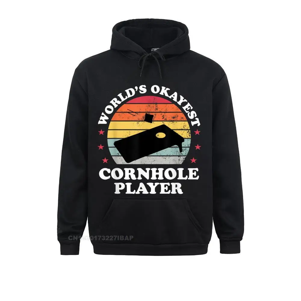 

Okayest Cornhole Player Men Women Funny Gift Japan Style Hoodies For Men Classic Long Sleeve Sweatshirts Fitness Hoods