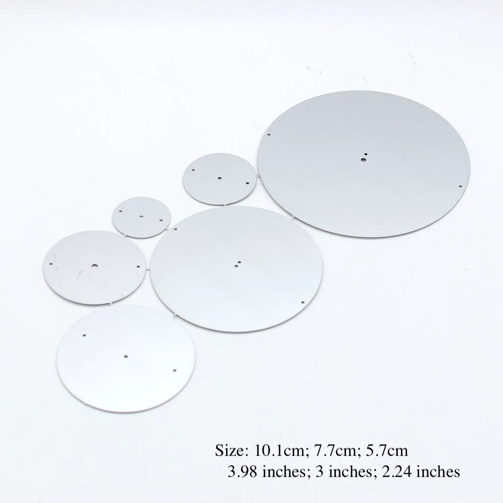 KSCRAFT 3 Sizes Discs Metal Cutting Dies Stencils for DIY Scrapbooking Decorative Embossing DIY Paper Cards