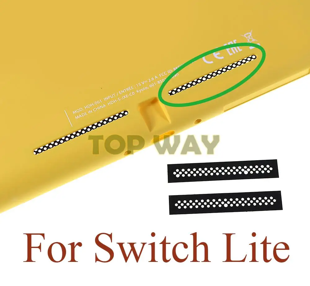 200 STKS VOOR NS Schakelaar Lite Links Rechts Stof Voorkomen Netto/Mesh Vervanging voor Nintendo Switch Console Koeler Filter stof-Net