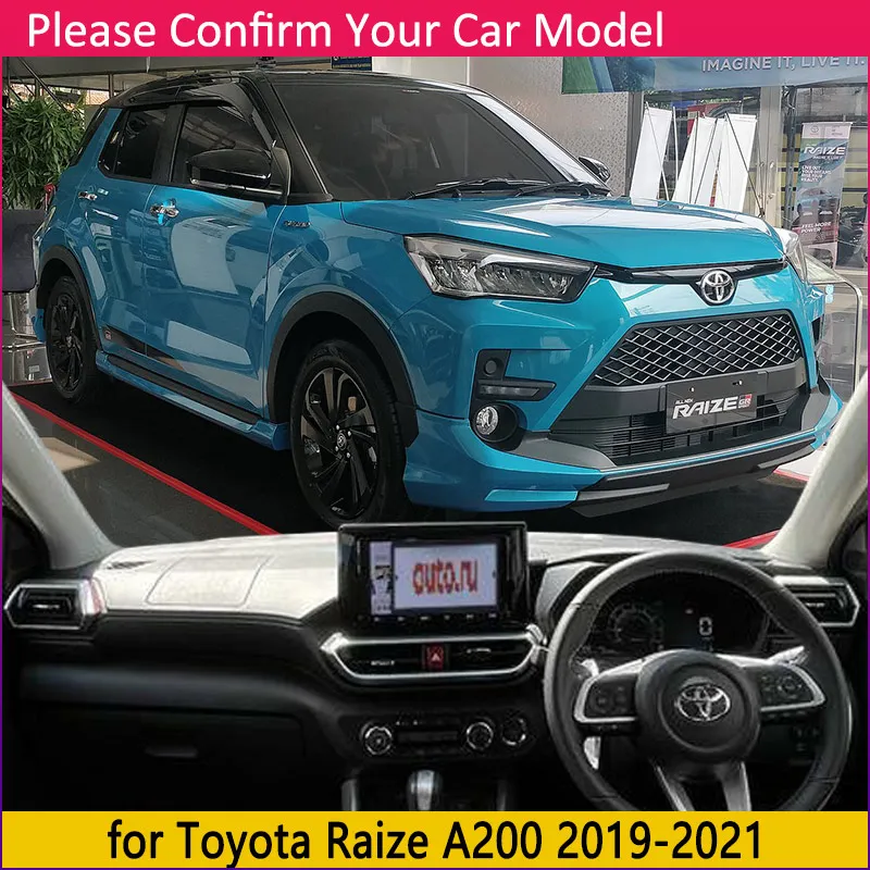 Dashboard Cover Dash Board Mat Carpet Pad for Toyota Raize Daihatsu Rocky A200 2019~2021 Sunshade Cushion Car Visor Accessories