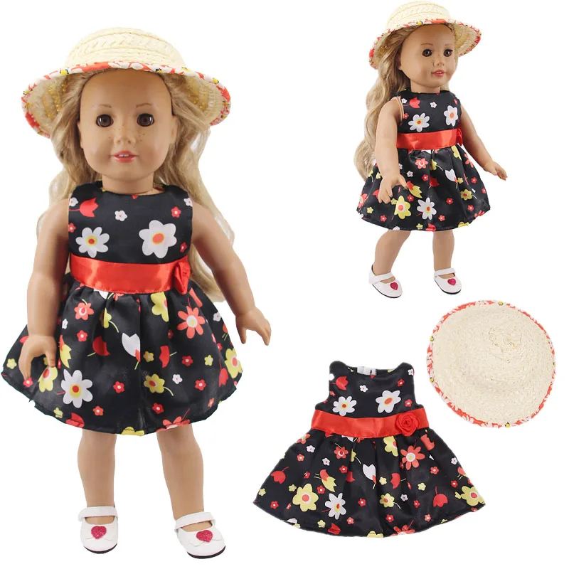 11 Styles Hat Dress Suit Fit 18 Inch American And 43 Cm Baby Doll Clothes Accessories,Girls Toys,Our Generation,Gift