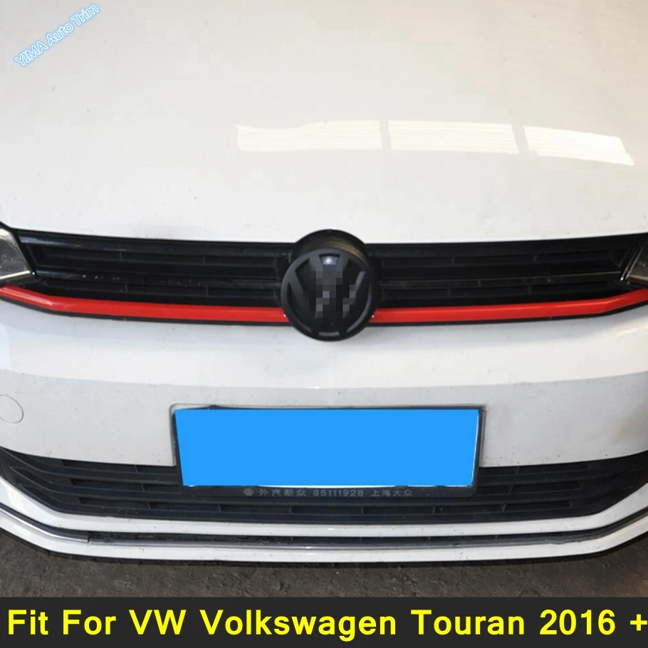 

Lapetus Car Front Grill Grille Decorative Strips Cover Trim 2PCs For VW Volkswagen Touran 2016 - 2021 Red / Black Exterior Parts