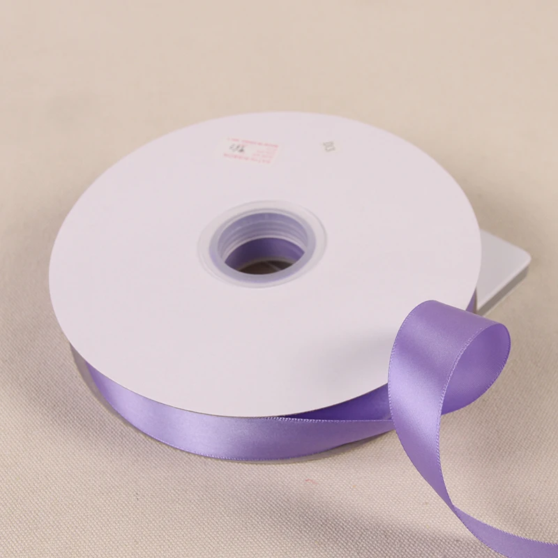 6/10/12/15/20/25/40/50MM Light Purple Silk Satin Ribbon Wedding Party Decoration Gift Wrapping Christmas Sewing Fabric Ribbon