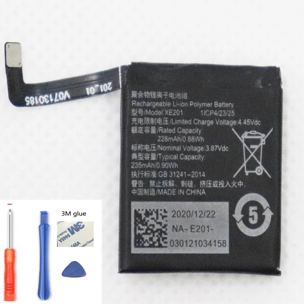 

XE201 XE906 XE910 Battery For OPPO XE201 XE906 XE910 41mm 46mm Smart watch Batteries +Tools