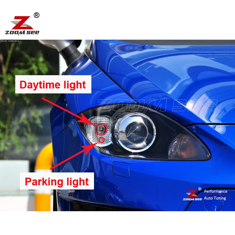 Canbus White LED Reverse bulb + Parking Position + Day DRL Daytime Running light for Seat Leon MK2 1P 1P1 Exterior lamp (05-12)