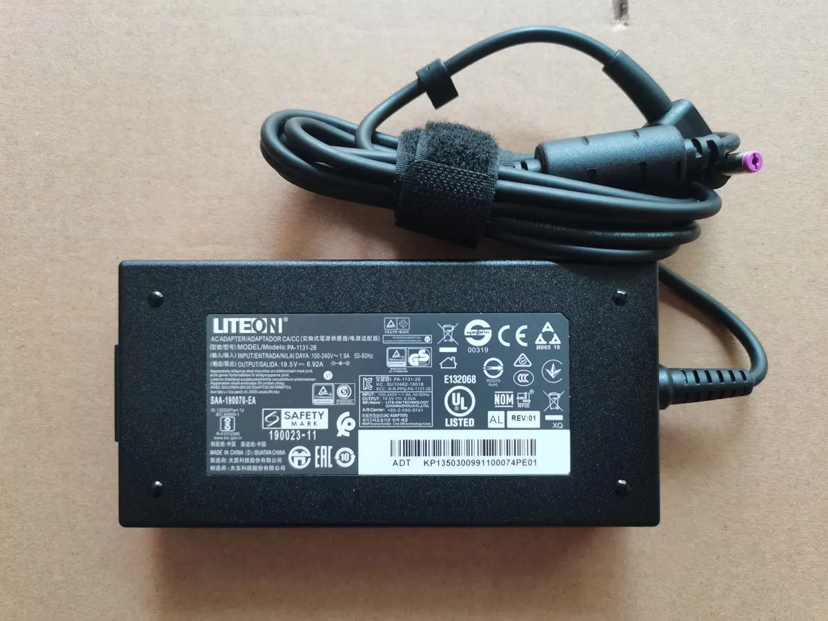 

NEW OEM LITEON 19.5V 6.92A 135W PA-1131-26 5.5*1.7mm AC Adapter For ACER NITRO 5 AN515-56 Series Laptop Genuine Charger