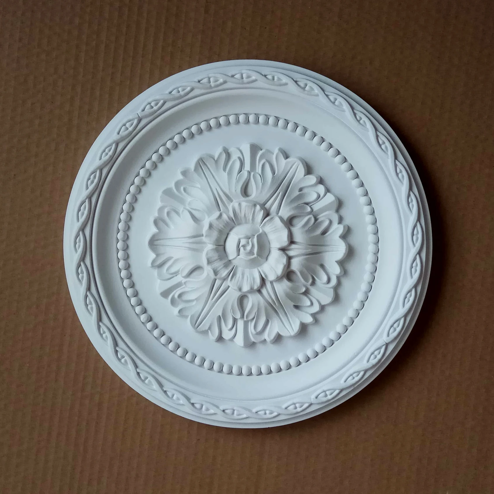 PU Decorative Ceiling Rose Pendant Lamp base decor panel Ceiling Moulding rosette Light plate Medallion chandelier decoration