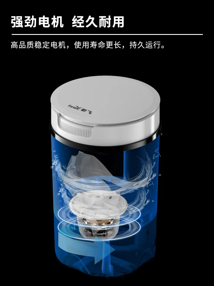 ใหม่ Fly ขนาดเล็ก Mini เครื่องซักผ้ากางเกงชั้นในเด็กอ่อน Single Barrel Drum Home หอพักกึ่งอัตโนมัติเครื่อง All-In-One