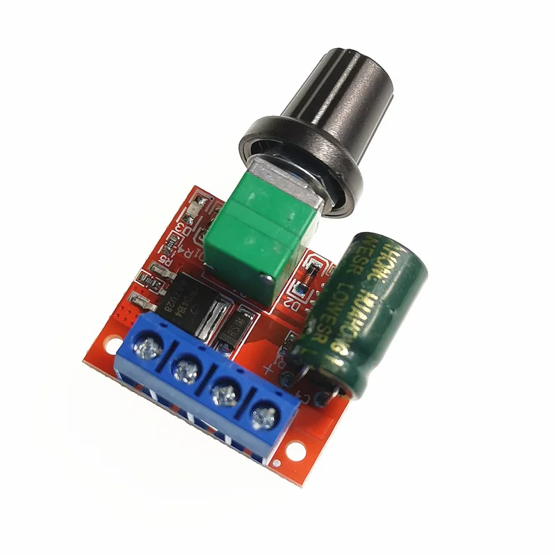 Mini 5A 90W PWM 12V DC Motor Speed Controller Module DC-DC 4.5V-35V Adjustable Speed Regulator Control Governor Switch 24V