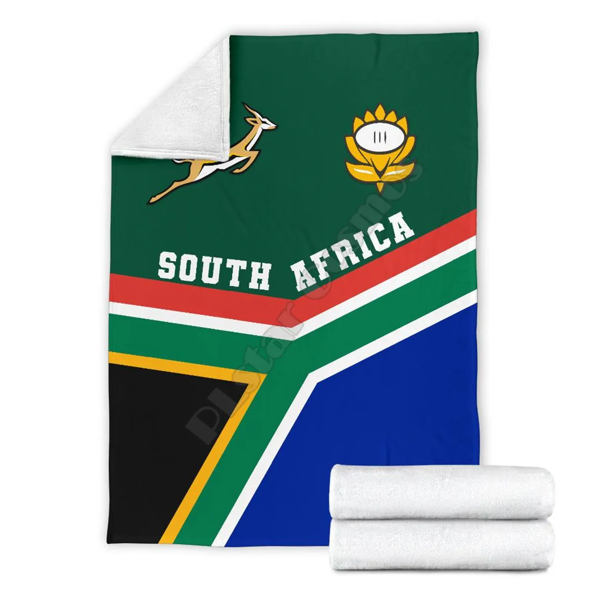 

South Africa Springbok Rugby 3D printed Wearable Blanket Adults/kids Fleece Blanket HOME ACCESSORIES drop shippng