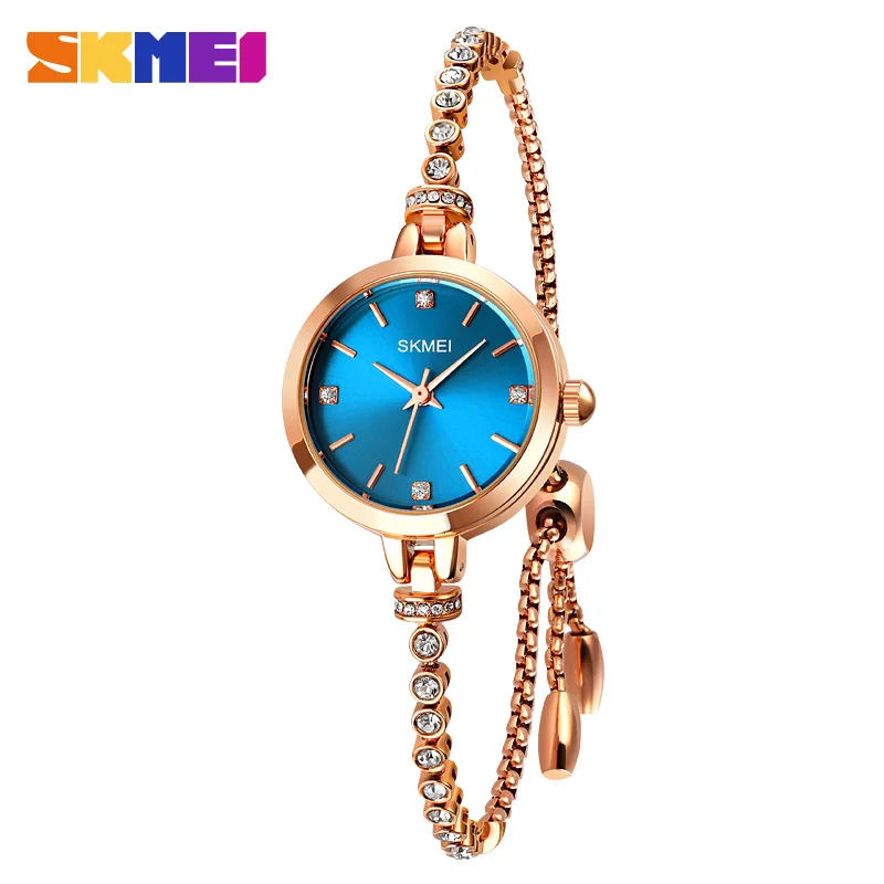 

Women Diamond Watch Starry Crystal Bracelet Watches Ladies Quartz Wristwatch Female Clock Reloj mujer SKMEI 1854 Montre