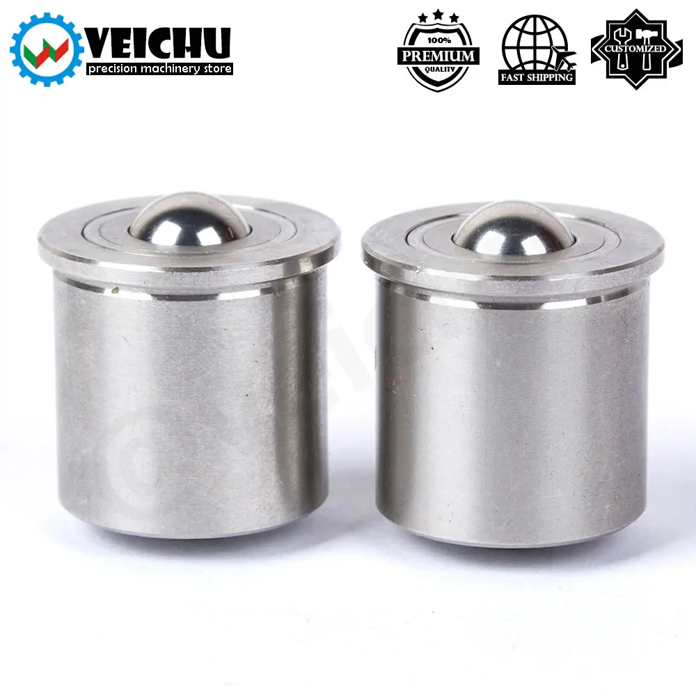 

VEICHU Material Handling Stainless Steel Conveyor Ball Rollers VCN316 Press Fit Plunger Ball Rollers