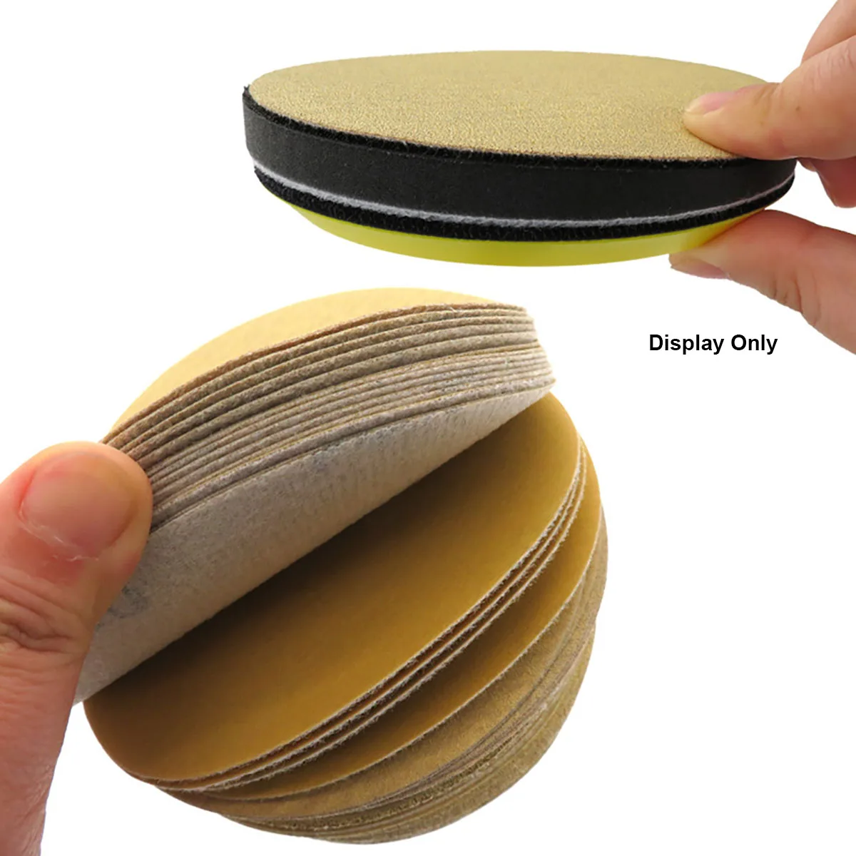 10-50pcs 3 Inch 75mm Hook and Loop Sanding Discs Aluminium Oxide Sandpaper 80 320 500 Grit for Metal Automotive Wood Polishing
