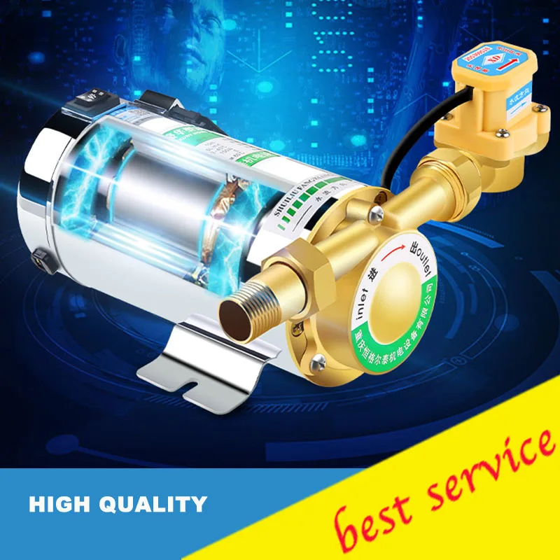 Newly 100W mini household booster water pump water circulation pressure pump for shower heating