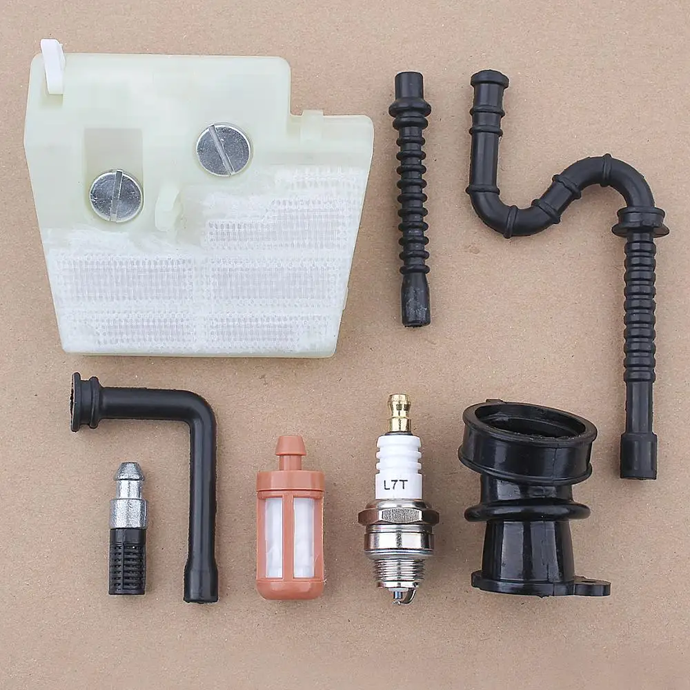 Air Fuel Filter Oil Line Intake Manifold Kit For Stihl MS260 MS240 024 026 Chainsaw Spare Tool Part w Spark Plug бензопила