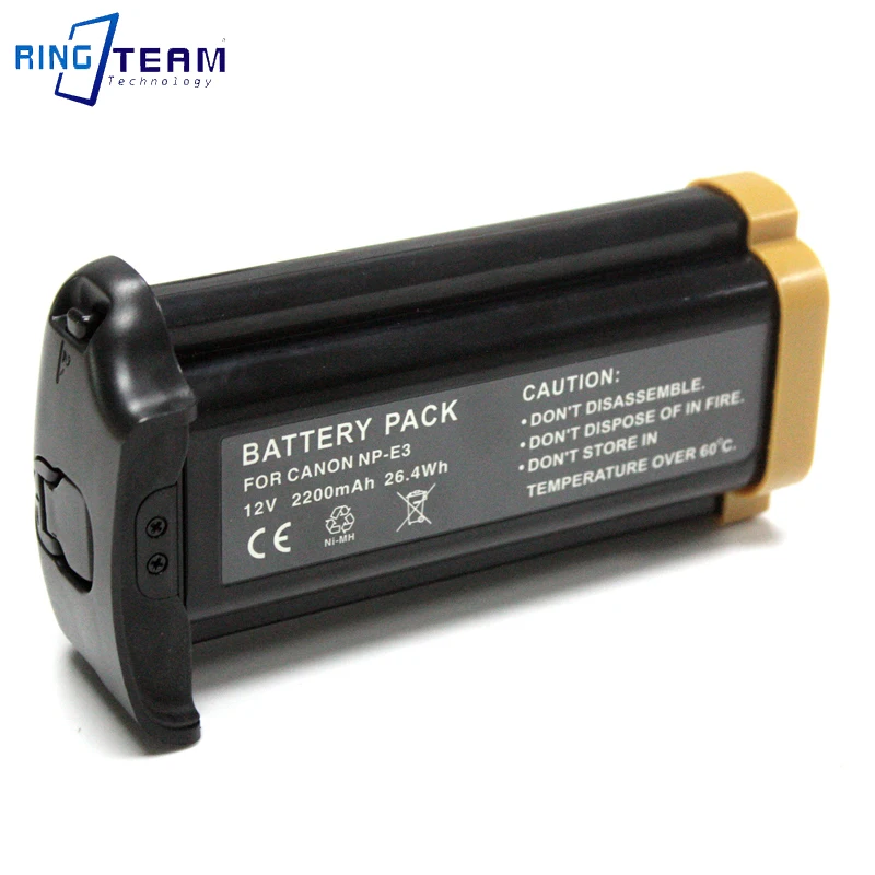 Batería de cámara NP-E3 NP E3 NPE3, 12V, 2200mAh, para Canon 1D Mark II N 1Ds Mark II