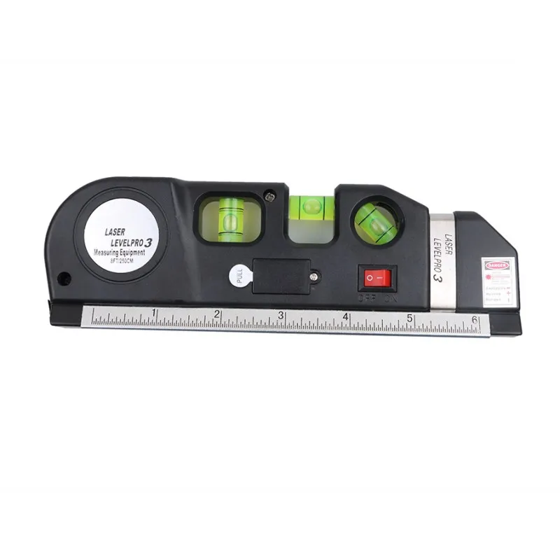 1 PC 4 in 1 Infrared Laser Level Cross Line Laser Tape with 2.5m Measure Tape multifunction laser level tools