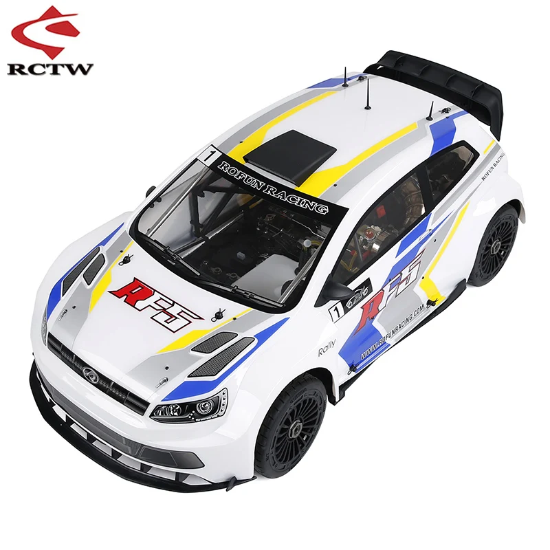 ROFUN RF5 super large displacement 36CC 2-stroke 4 hole gasoline engine 2.4G LED screen 3CH remote control 4WD 1/5 RC car