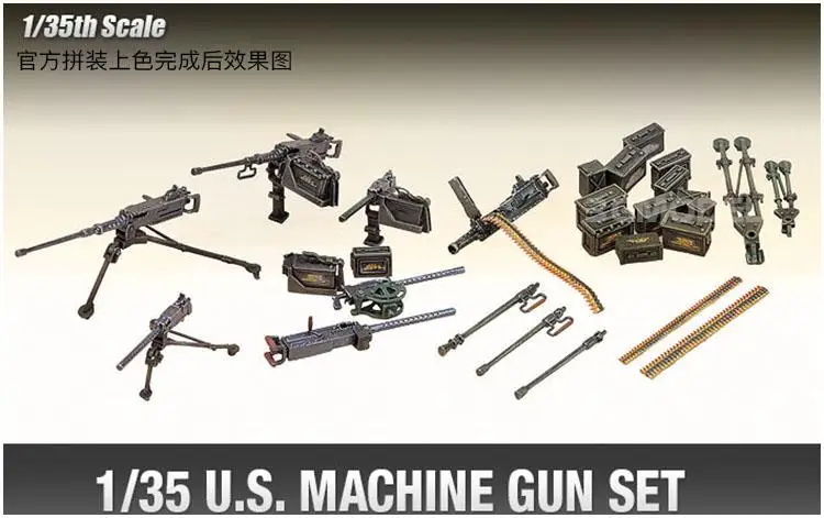 Academy AC13262 1/35  US MACHINE GUN SET model kit