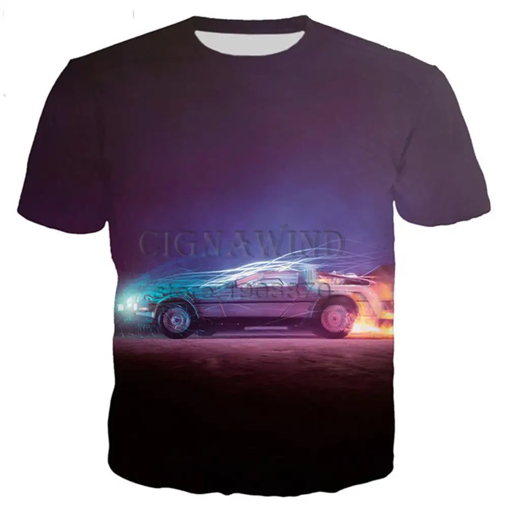 New Arrive Popular Classical Back to the Future T Shirt Men Women 3D Printed Novelty Summer Tops