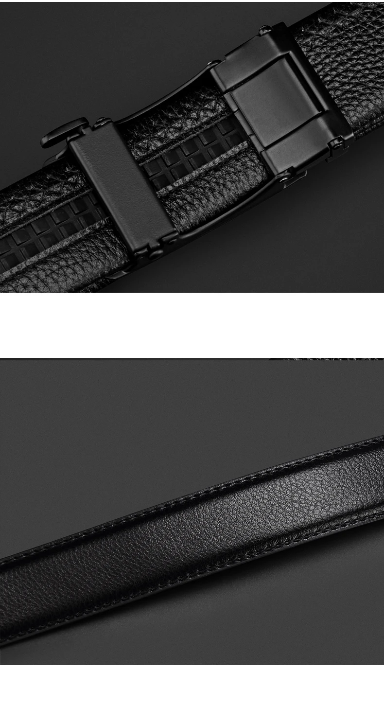 BISON DENIM Echtes Leder Automatische Männer Gürtel Luxus Strap Gürtel für Männer Designer Gürtel Männer Hohe Qualität Mode Gürtel N71416 – Detail 11